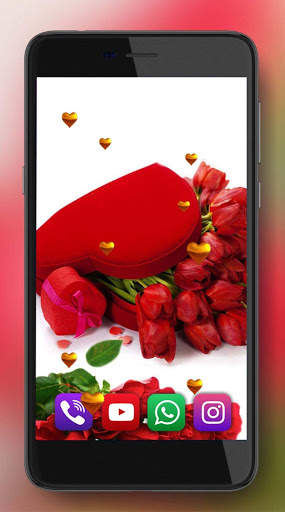 Roses Red Love Live Wallpaper screenshot 2