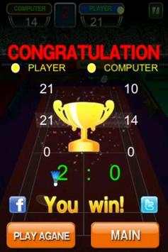 Badminton game screenshot 4