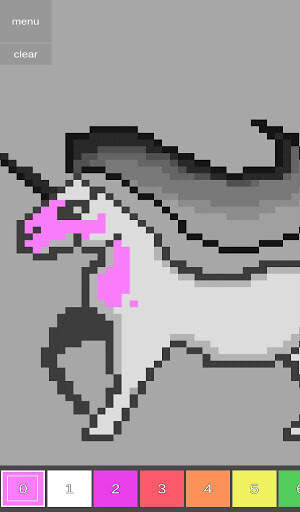 Magic unicorns color by numbers screenshot 2