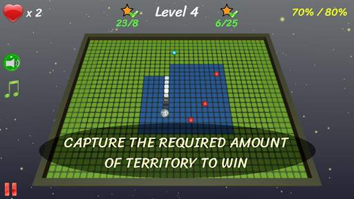 Xonix 3D: classic arcade game screenshot 1