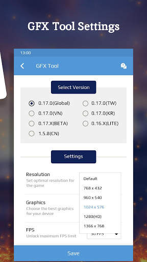 GFX Setting for PUBG: NO LAG, Game Booster Tool screenshot 3