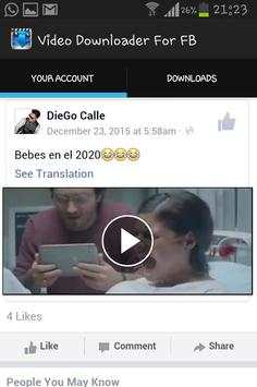 Video Downloader For Facebook screenshot 2