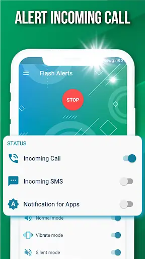Flash alert for all notification, blink on Call screenshot 3