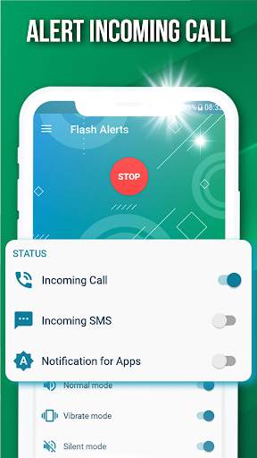 Flash alert for all notification, blink on Call screenshot 3