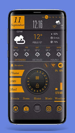 DarkOrange Theme for Total Launcher screenshot 3