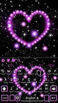 Purple dream love keyboard theme स्क्रीनशॉट 4