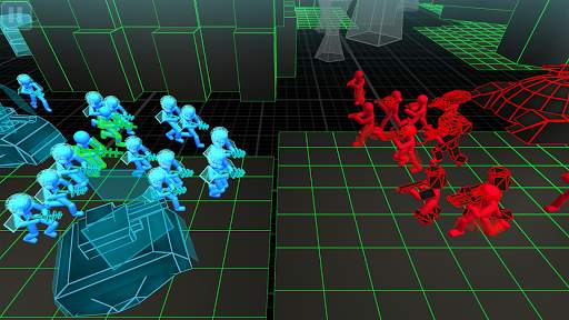 Stickman Simulator: Tank Neon screenshot 2