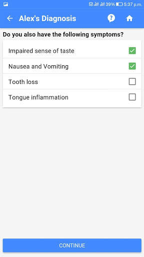 Vitamin Deficiency Finder 3 تصوير الشاشة
