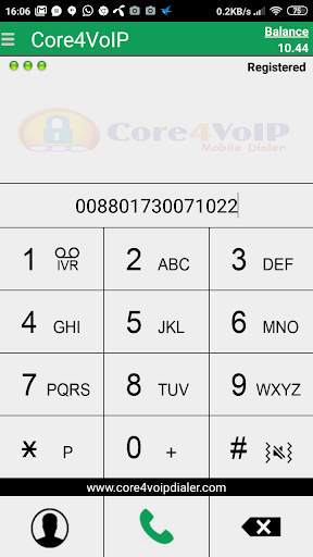 Core4VoIP Mobile Dialer screenshot 3