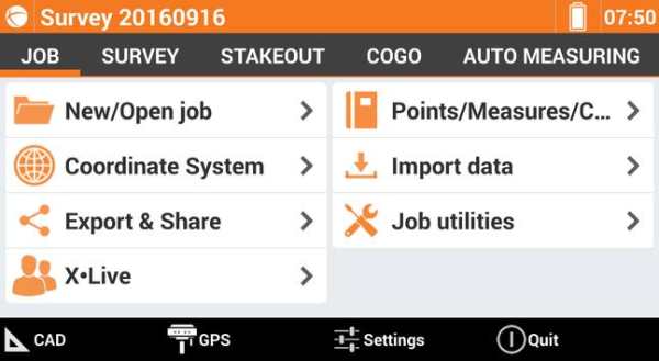GeoMax X-PAD Survey Trial screenshot 1
