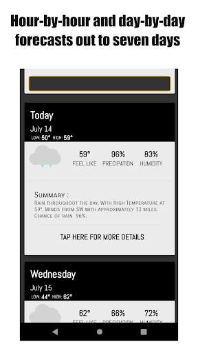 Current Temperature & Simple weather forecast screenshot 5