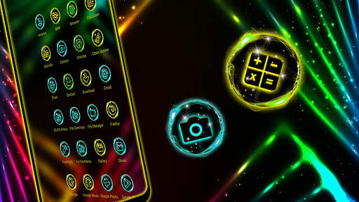 Neon Lines Launcher Theme screenshot 5