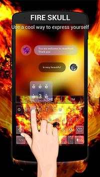 Fire Skull Keybaord Theme 1 تصوير الشاشة