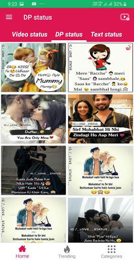 Love Joy Video Status - DP - Text Message screenshot 2