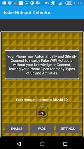 Fake Hotspot Detector -AntiSpy 1 تصوير الشاشة