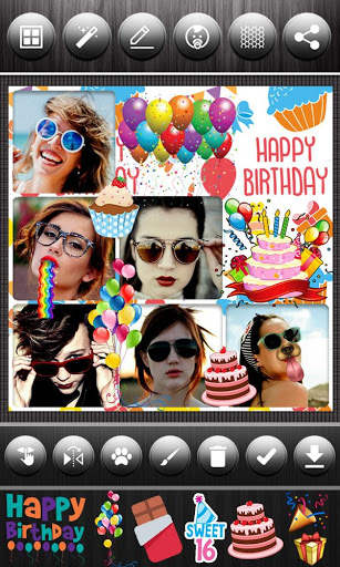 Happy Birthday Collage Maker screenshot 4