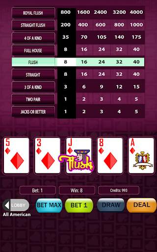 Super Deluxe Video Poker screenshot 21