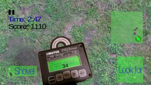 Metal detector game screenshot 1