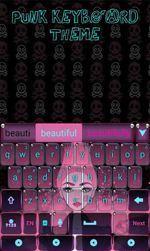 Punk GO Keyboard Theme & Emoji स्क्रीनशॉट 4