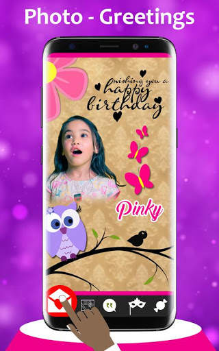 Birthday Greeting Cards Maker: Create photo frames screenshot 1
