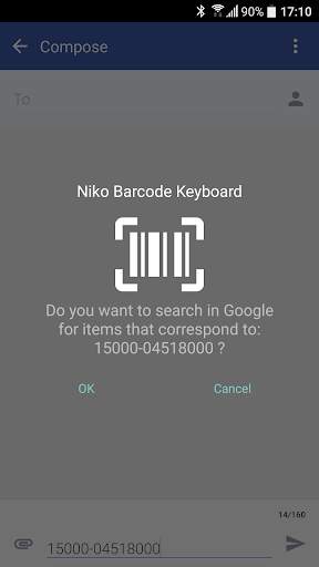 Barcode & QR code Keyboard screenshot 3