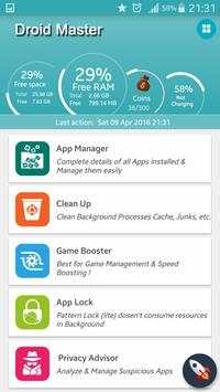 Droid Master (Boost & AppLock) screenshot 2