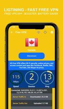 Free VPN app 2 تصوير الشاشة