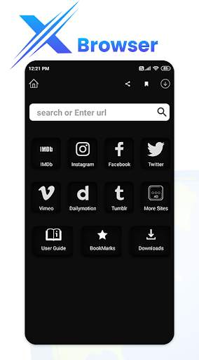 X Browser - X_N_X 🔥 Unblock,Video Downloader 2021 screenshot 1