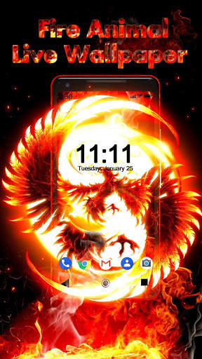 Flame Animal APUS Live Wallpaper screenshot 1