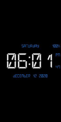 Digital Clock Live Wallpaper-7 PRO screenshot 6