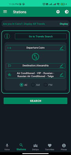 Egypt's Trains - Voice Search screenshot 2
