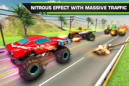 Monster Truck Racing: Monster Truck Shooting Game screenshot 2