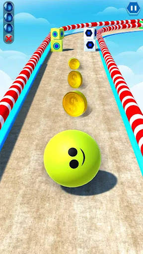 3D Sky Rolling Going Ball Game screenshot 1