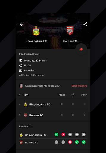 Jadwal BRI Liga 1 screenshot 5