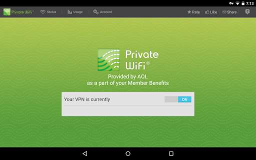 Private WiFi™ Mobile for AOL screenshot 8