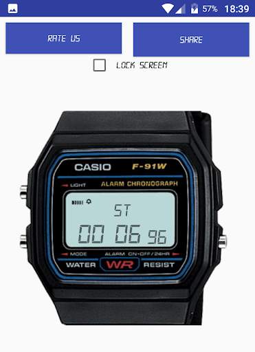 Casio F-91W Watch Widget screenshot 6
