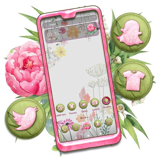 Watercolor Flower Launcher Theme 1.0