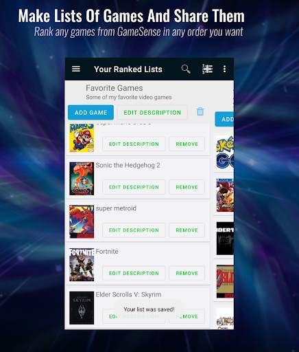 GameSense Video Game Organizer screenshot 4