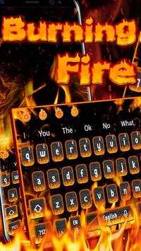 Burning Fire Keyboard Theme screenshot 1