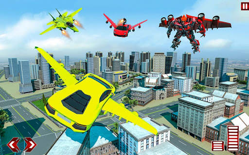Flying Car Robot Game - Robot Transforming Games स्क्रीनशॉट 3