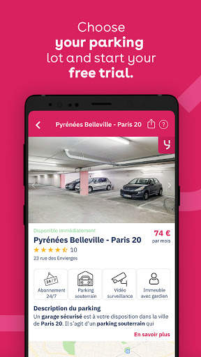 Yespark: parking lot rental screenshot 2