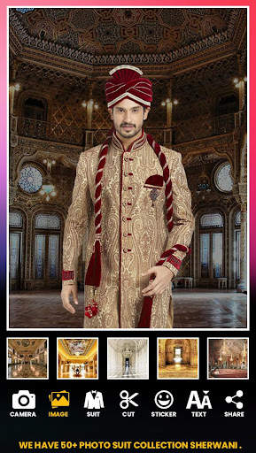 Man Sherwani Photo Suit Editor screenshot 3