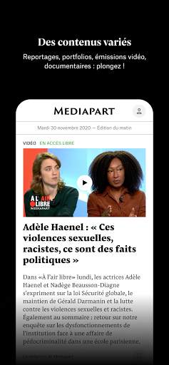 Mediapart, journal indépendant screenshot 3