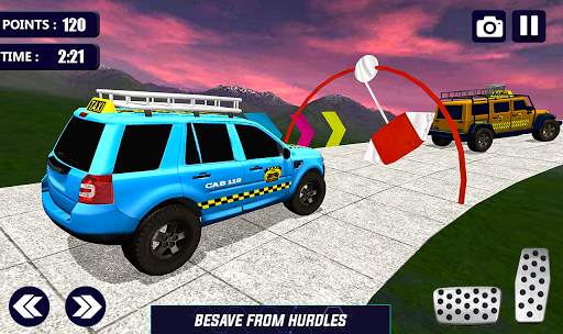 Prado Taxi Car Impossible Tracks Crazy Car Stunts screenshot 15