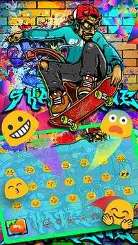 Skate Graffiti Boy Keyboard Theme screenshot 3
