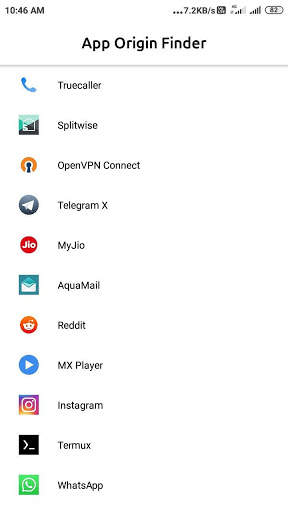App Origin Finder screenshot 1
