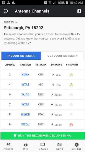 NoCable - OTA Antenna & TV Guide App screenshot 4