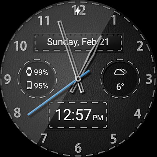 Black Leather HD Watch Face screenshot 10