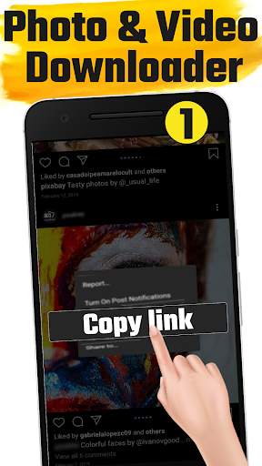 Photo and video downloader for Instagram screenshot 1