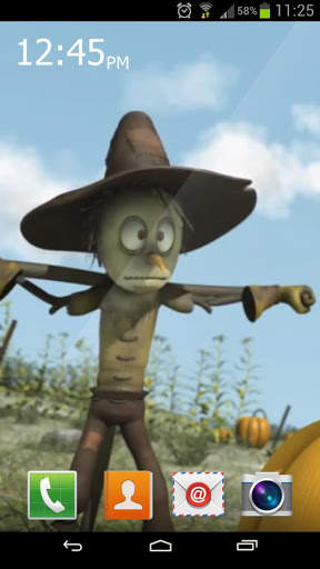 Scared Scarecrow Live Wallpape screenshot 2